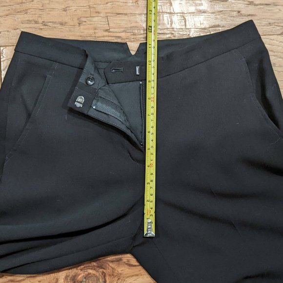 BCBG Max Azria Black Designer Dress Pants 0 27 Midrise BCBGMaxAzria - Picture 6 of 10